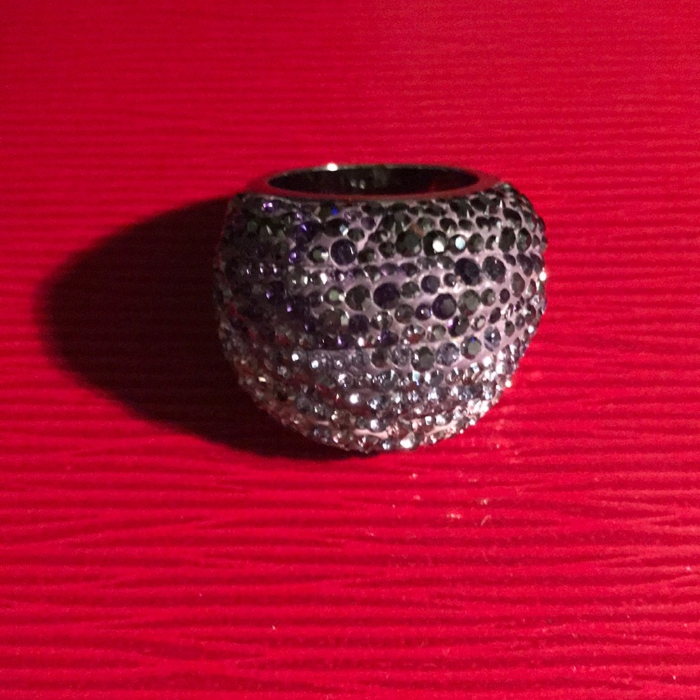 Authentic Swarovski Violet Statement Ring 58 - image 1
